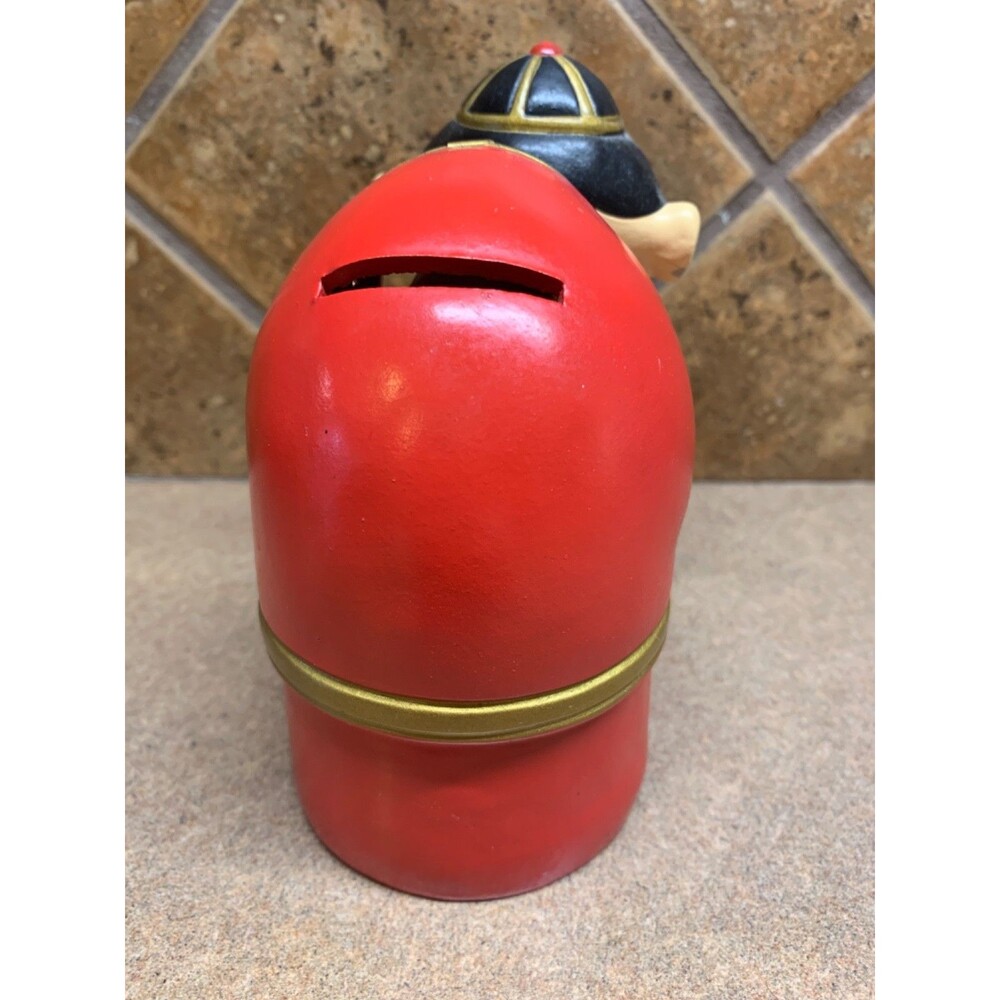 Vintage Bobble Head Nodder Bank Asia Japanese Wooden Ceramic Shelf Sitter - Picture 8 of 16